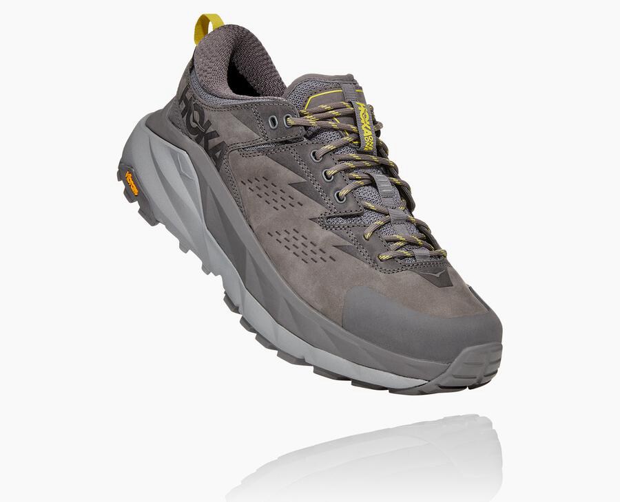 Tenis Hoka One One Trail Hombre Grises - Kaha Bajos Gore-Tex - MCZP73614